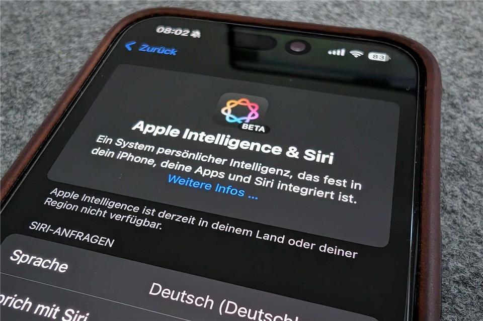 Hi, Apple Intelligence! In Deutschland gibt es KI-Funktionen im April.Till Simon Nagel/dpa-tmn