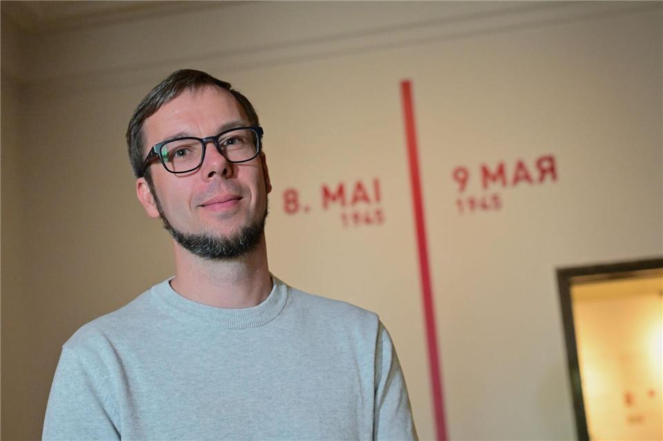 Historiker Christoph Meißner vom Museum Berlin-Karlshorst, dem historischen Ort der Kapitulation. (Archivbild)Sebastian Christoph Gollnow/dpa