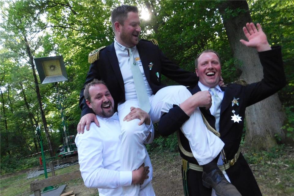 Hoch her ging es im vergangenen Jahr, als sich Stefan Mäsing die Königswürde sicherte.