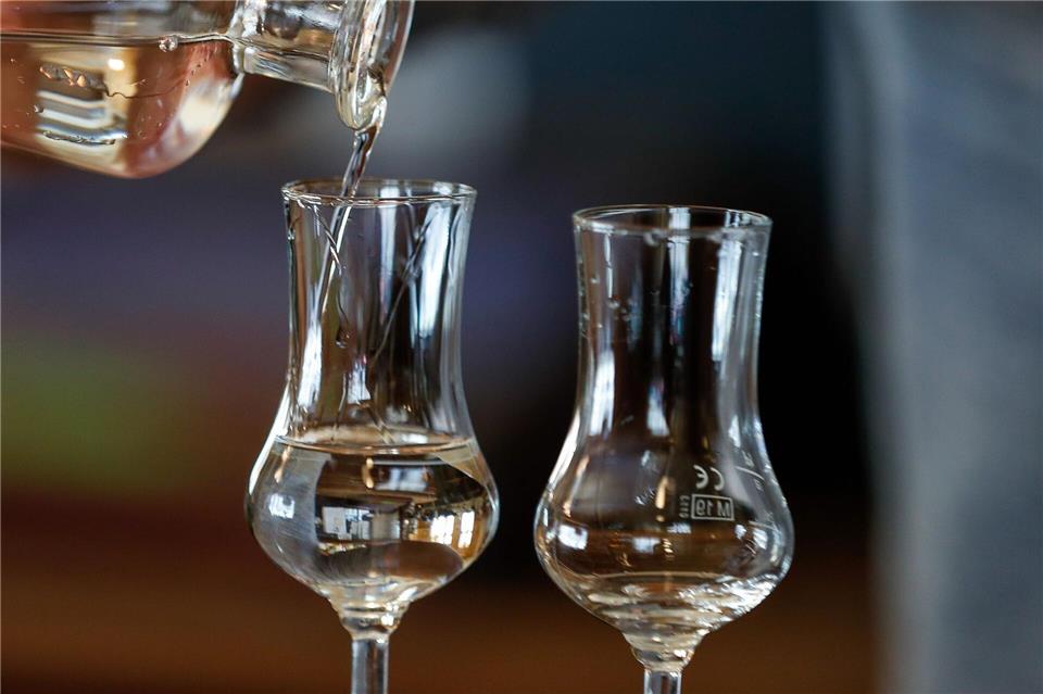 Hochprozentige Destillate wie Obstler benötigen keine zusätzliche Belüftung: Die Aromen sind bereits konzentriert vorhanden.Gerald Matzka/dpa-Zentralbild/dpa-tmn