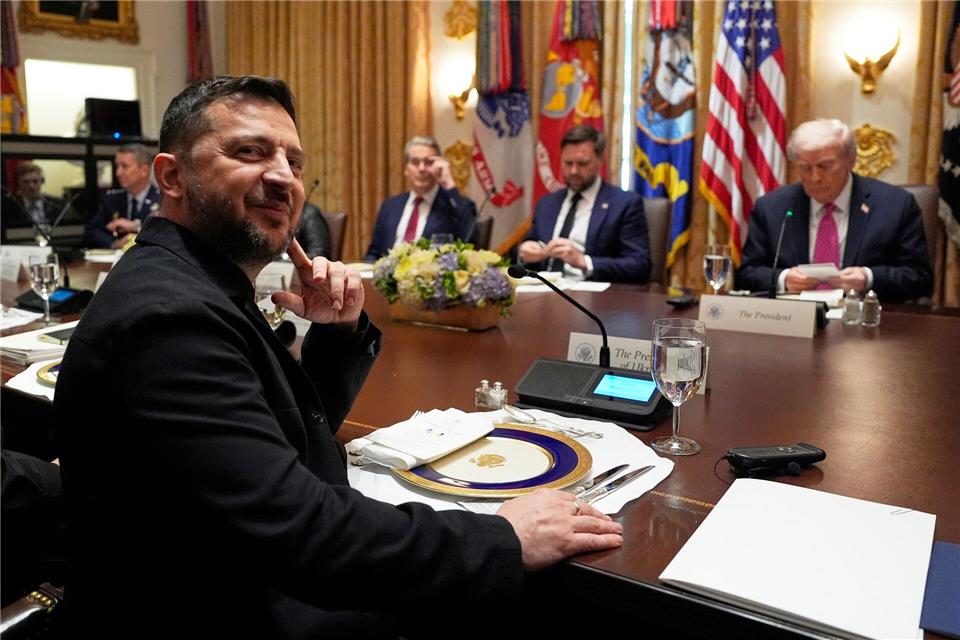 Hofft auf Tomahawks: Der ukrainische Präsident Wolodymyr Selenskyj.Alex Brandon/AP/dpa