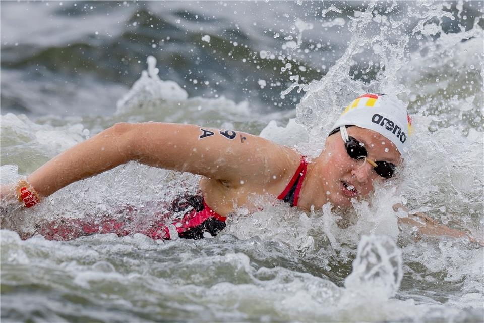 Holte im dritten Rennen die dritte deutsche Medaille im Freiwasserschwimmen: Lea Boy.