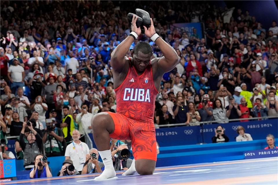 Holte zum Karriereende sein fünftes Olympia-Gold: Ringer Mijain Lopez.