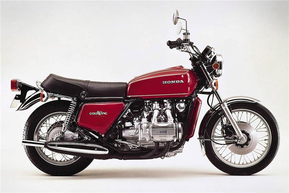 Honda Gold Wing GL1000: So sah das Original von 1975 aus.Honda/dpa-tmn