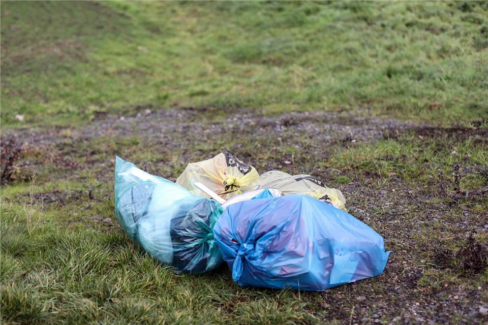 Hunderte Helfer sammelten in Jena entlang der Saale wieder große Müllmengen ein. (Symbolbild)Jan Woitas/dpa-Zentralbild/dpa