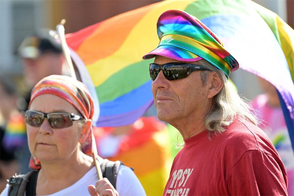 Hunderte waren beim CSD.Michael Bahlo/dpa