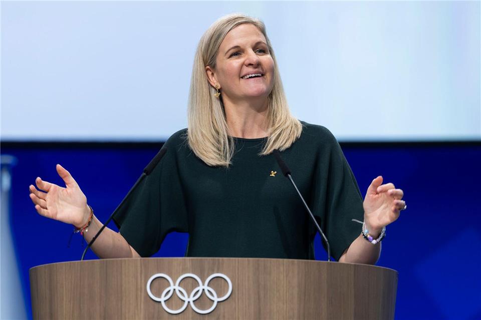 IOC-Präsidentin Kirsty Coventry reformiert die Olympia-Vergabe.Cyril Zingaro/KEYSTONE/dpa