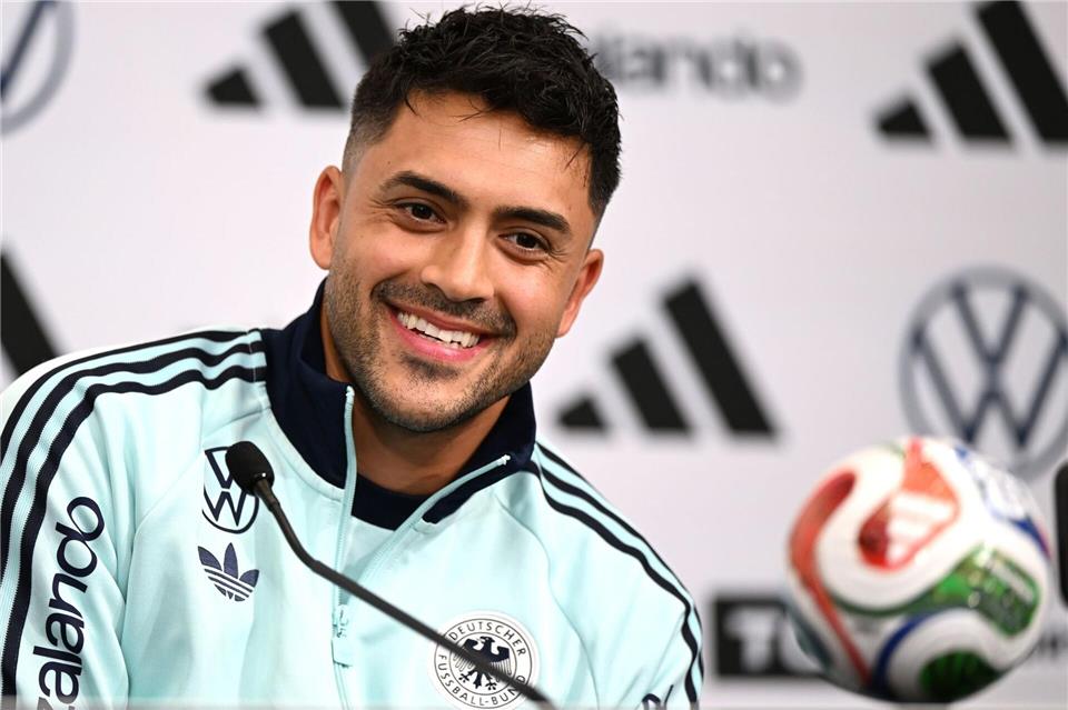„Ich fand’s gut.“ Nadiem Amiri zum Kimmich-Aufruf während des Spiels.Federico Gambarini/dpa