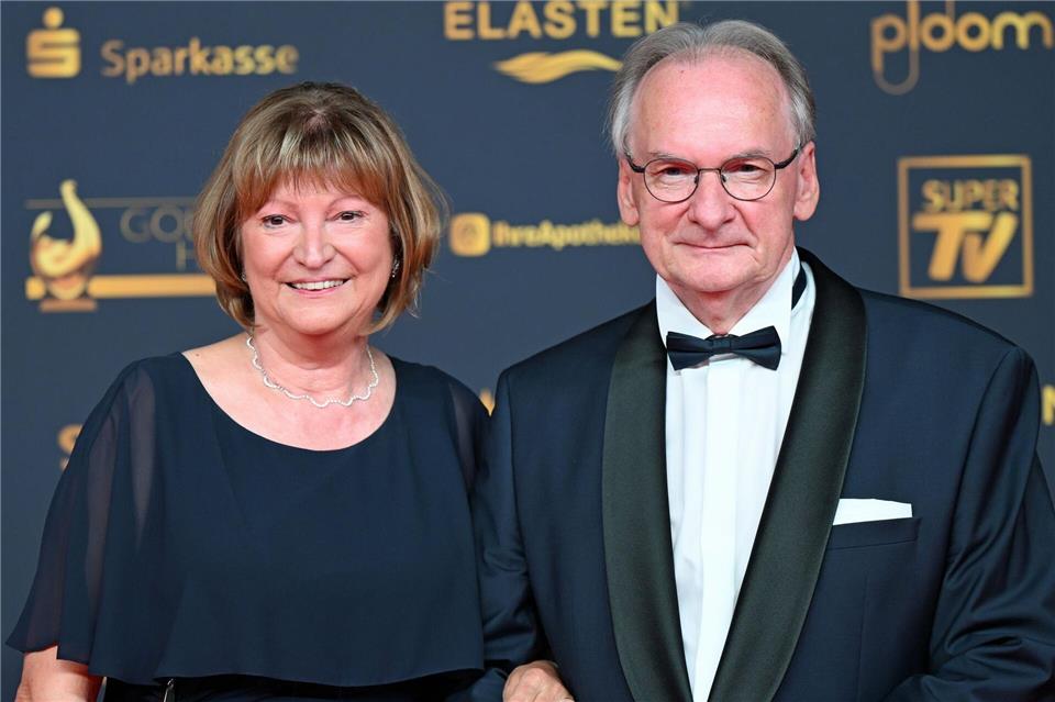 „Ich glaube, dass ich mir ein Leben ohne meine Frau nicht vorstellen kann“, sagte Reiner Haseloff (CDU) über seine Frau Gabriele. (Archivbild)Jennifer Brückner/dpa