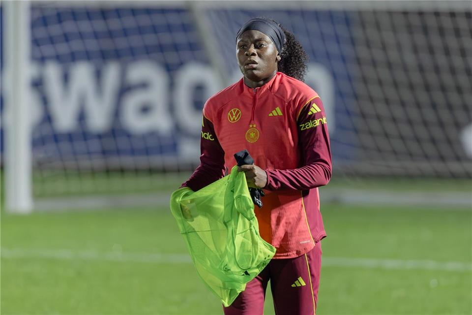 Ihre Torquote beim DFB ist ausbaufähig: In 29 Länderspielen traf Nicole Anyomi erst dreimal.Jürgen Kessler/dpa