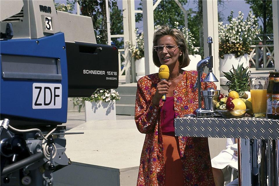 Ilona Christen war die erste „ZDF Fernsehgarten“-Moderatorin. (Archivbild vom ZDF) Renate Schäfer/ZDF/dpa
