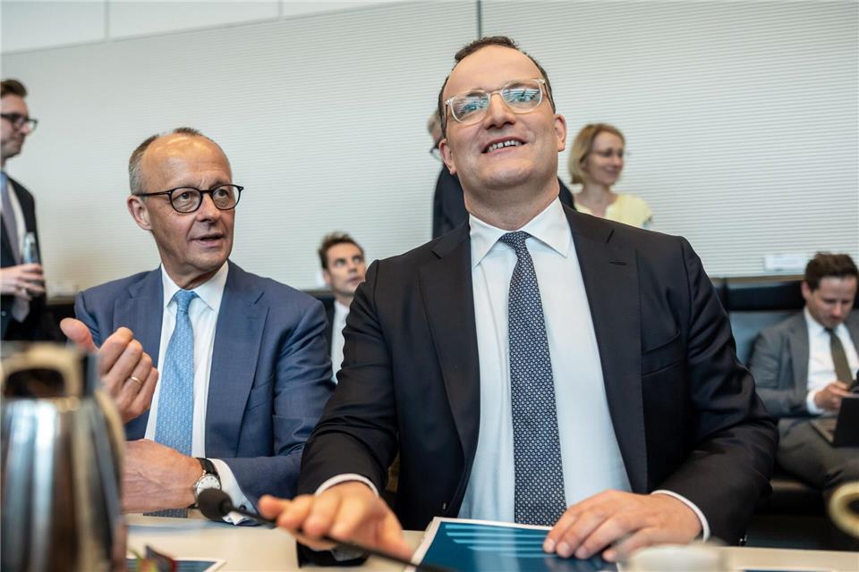 Im Amt bestätigt: Unions-Fraktionschef Jens SpahnMichael Kappeler/dpa