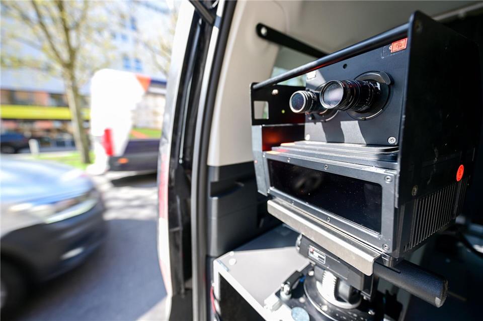 Im April findet wieder ein bundesweiter Blitzermarathon der Polizei statt. (Symbolbild)Sebastian Christoph Gollnow/dpa