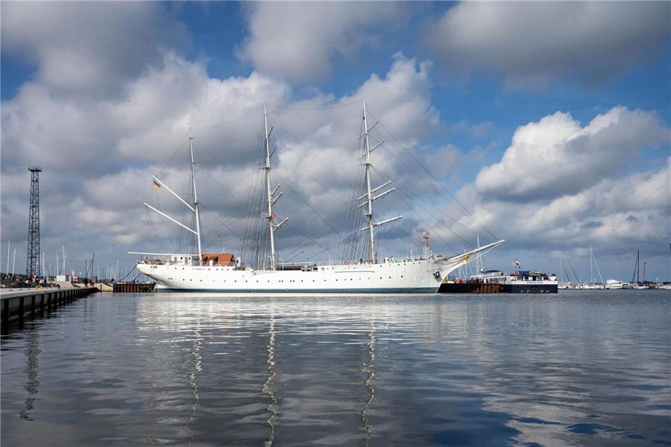 Im April soll die „Gorch Fock“ in Kiel auslaufen. (Archivbild)Stefan Sauer/dpa