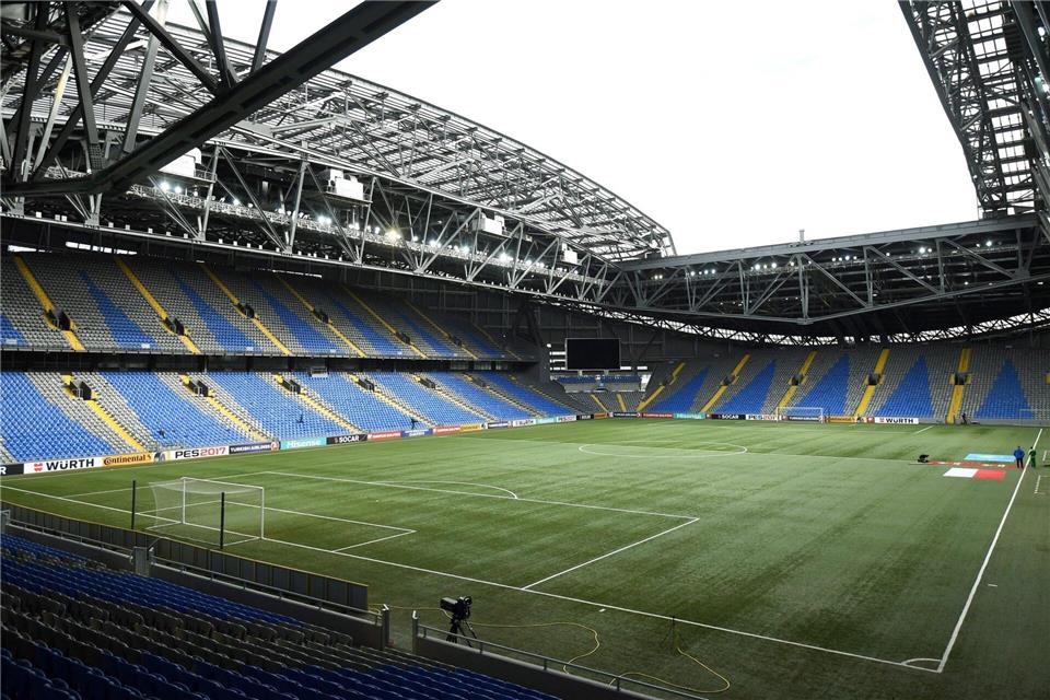Im Astana-Stadion fand das Champions-League-Spiel von Almaty gegen Brügge statt.picture alliance / dpa