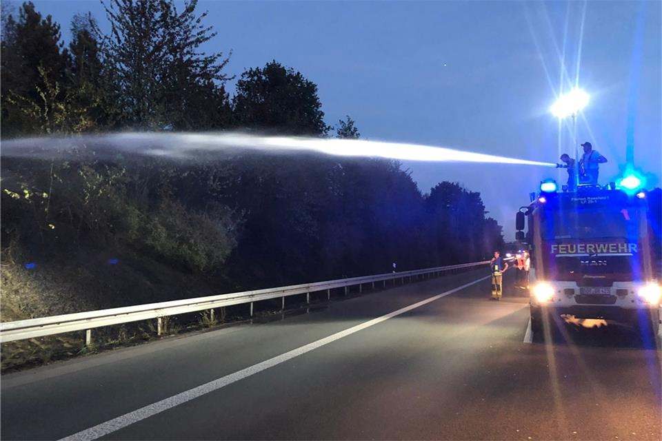 Im August des vergangenen Jahres brannten an der Autobahn 31 25.000 Quadratmeter Wald. Unter anderem die Raesfelder Feuerwehr war im Grenzgebiet von Raesfeld, Schermbeck und Dorsten im Einsatz.