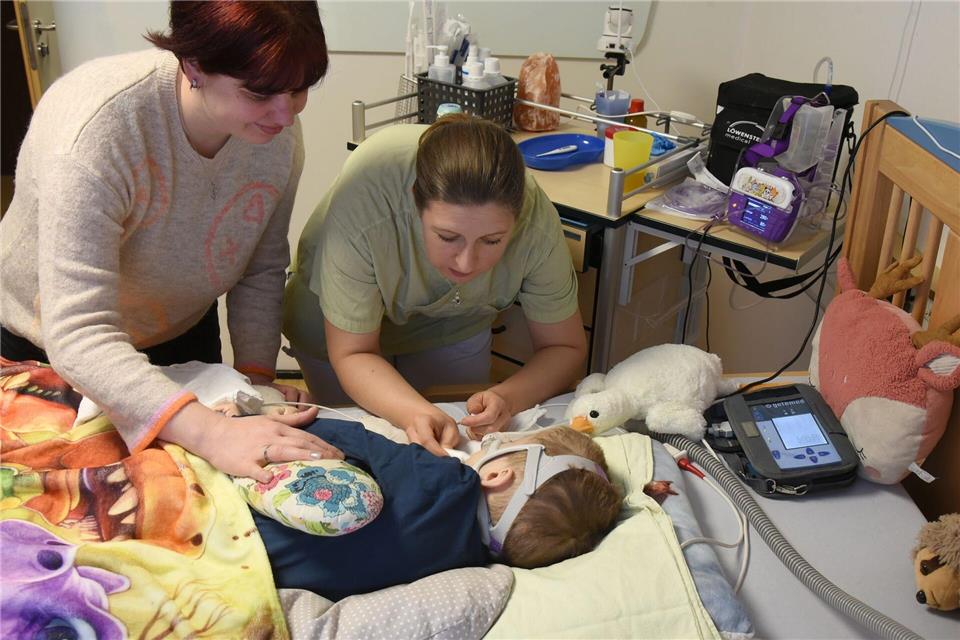 Im „Bärenherz“ werden die schwer kranken Kinder versorgt und die Eltern entlastet. Waltraud Grubitzsch/dpa