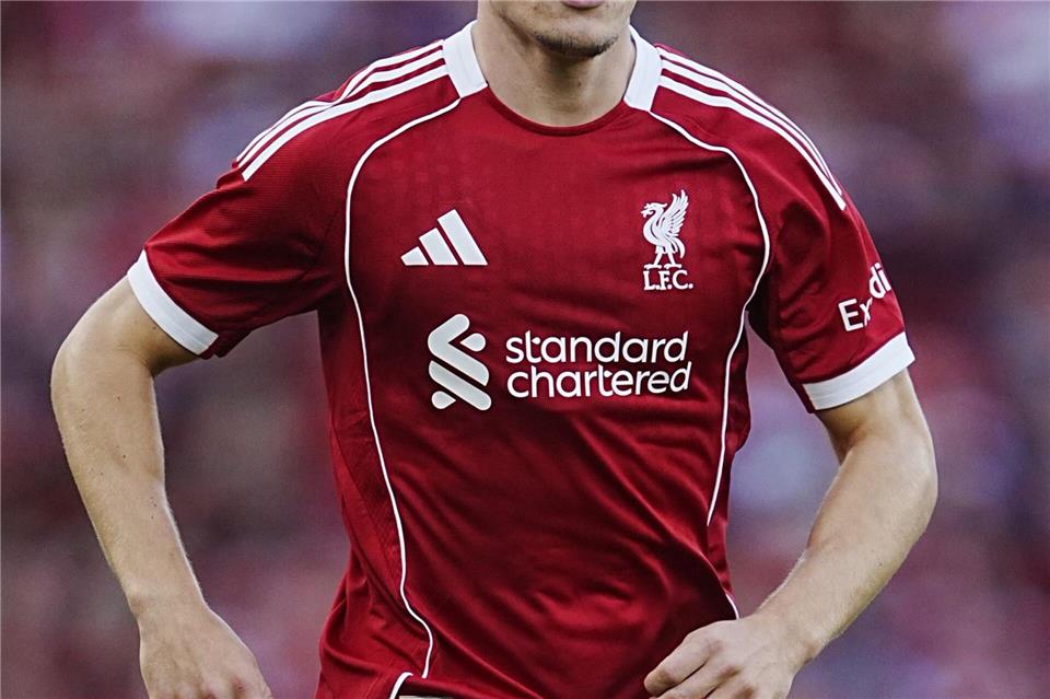 Im Community Shield gegen Crystal Palace könnte Florian Wirtz am Sonntag seinen ersten Titel mit Liverpool gewinnen.Peter Byrne/PA Wire/dpa