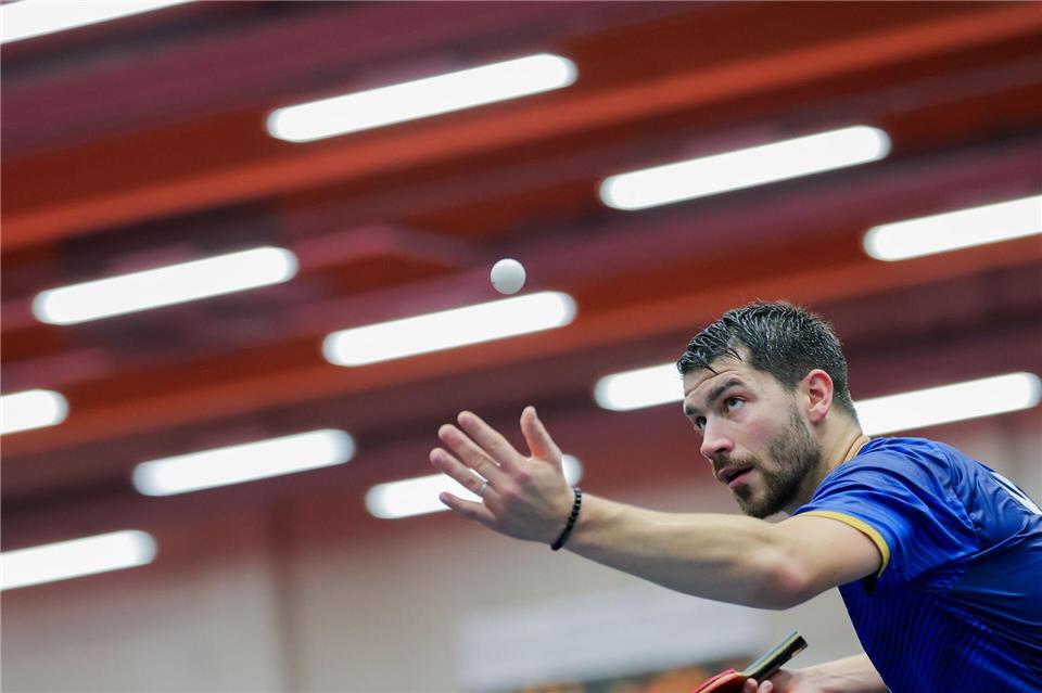 Im EM-Halbfinale: Patrick Franziska und die deutsche Tischtennis-Nationalmannschaft.Rolf Vennenbernd/dpa