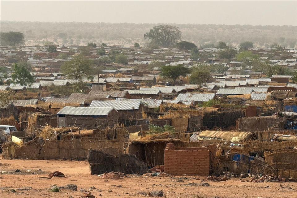 Im Flüchtlingslager Aboutengé leben etwa 47.000 Menschen.Eva Krafczyk/dpa