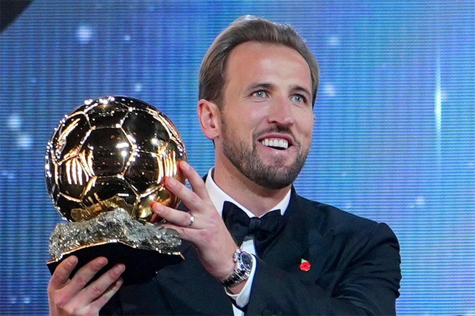 Im Fokus: Harry Kane wird den Ballon d’Or mit ins Stadion bringen.Kin Cheung/AP/dpa
