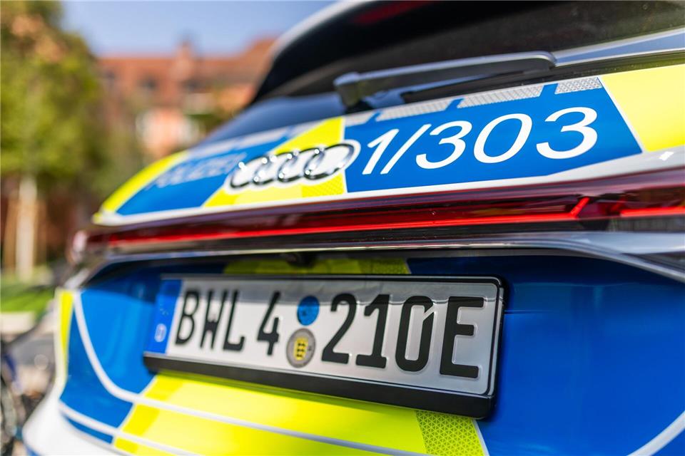 Im Gegensatz zu Thüringen sind in Baden-Württemberg bereits elektrisch angetriebene Autos im Streifendienst im Einsatz. (Archivbild)Philipp von Ditfurth/dpa
