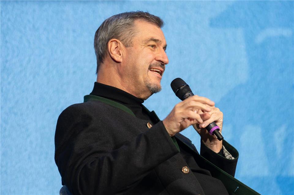 Im Gespräch hat Söder über seine erste Liebe geplaudert.Silas Stein/dpa