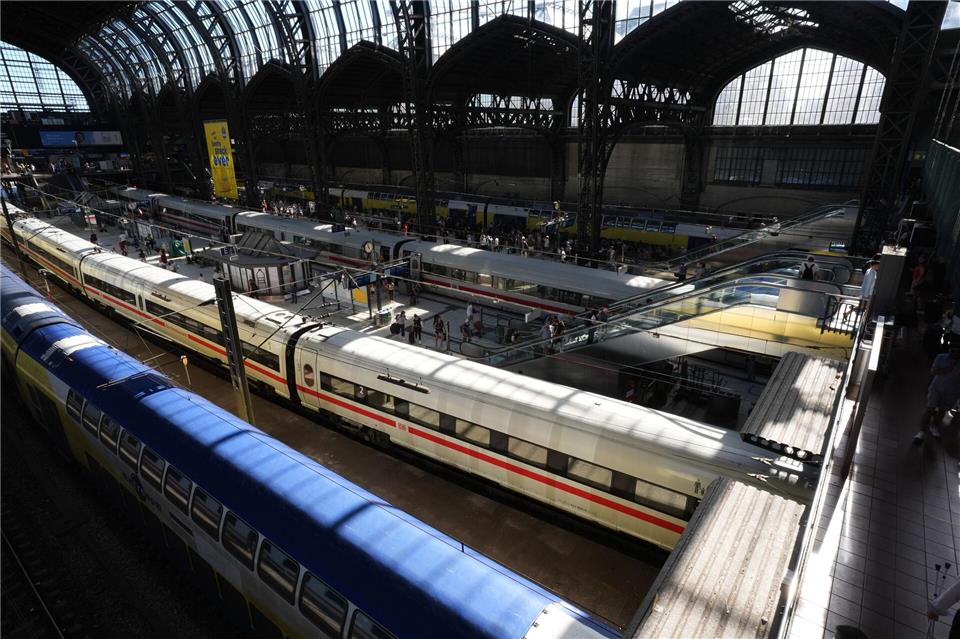 Flaschensammler stoppt abfahrenden Zug mit Notbremse Im Hamburger Hauptbahnhof hat ein Flaschensammler einen Zug mit der Notbremse gestoppt. (Symbolbild)Marcus Brandt/dpa