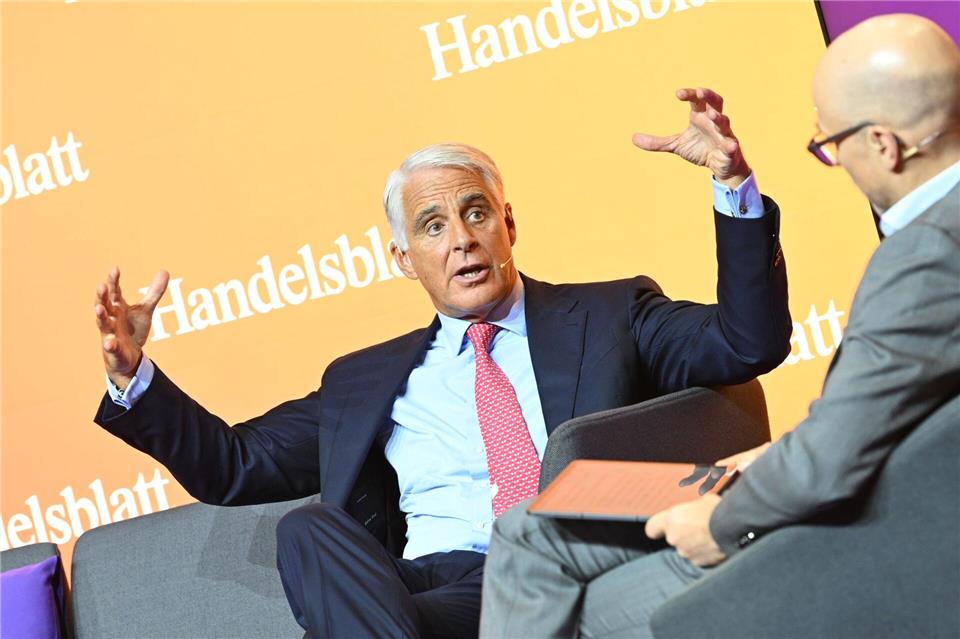 Im Herzen Frankfurts erläutert der Unicredit-Chef seine Pläne zu einer Übernahme der Commerzbank. (Foto Handout)Marc-Steffen Unger/Handelsblatt/dpa
