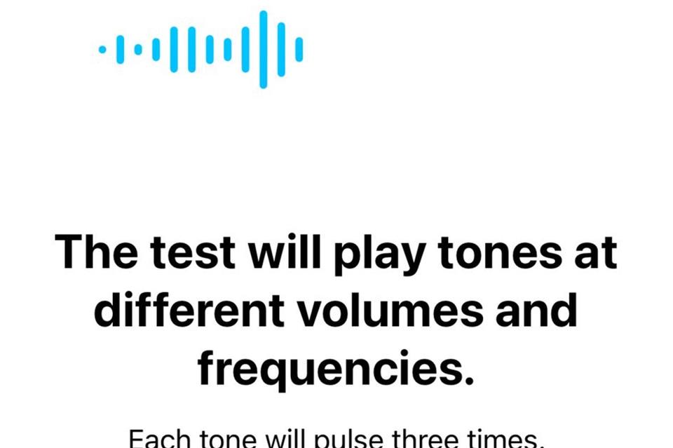 Im Hörtest werden die Frequenzbereiche erfasst, in denen die Airpods-Träger vielleicht schon Schwierigkeiten haben.Apple Inc./dpa-tmn