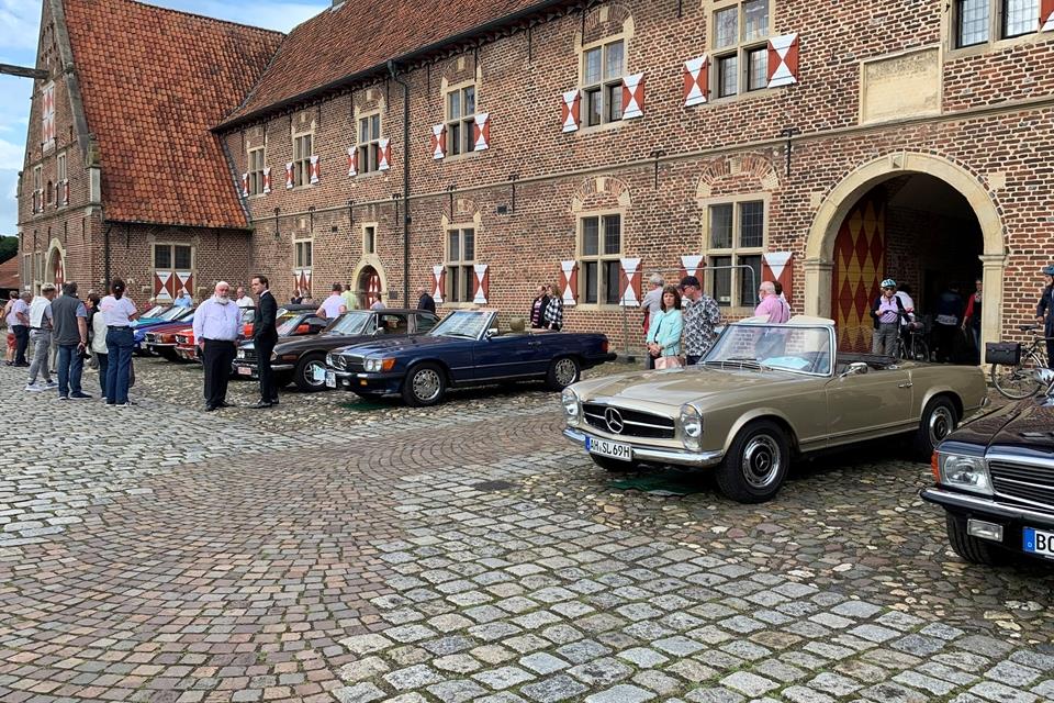 Im Innenhof des Raesfelder Schloss endete die Ausfahrt,