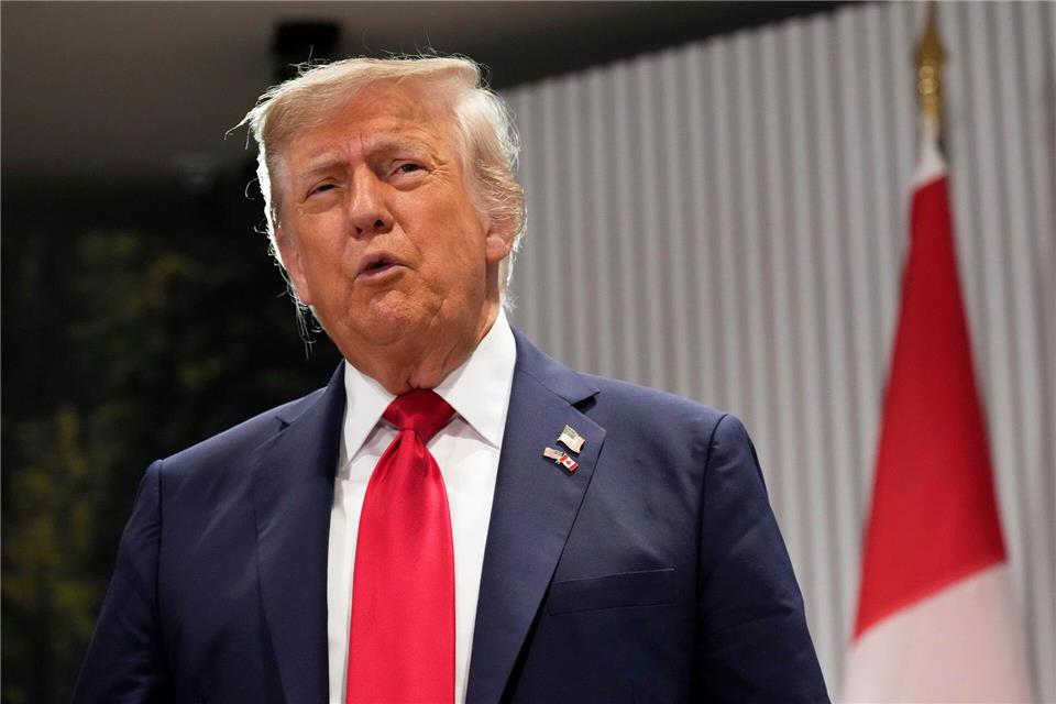 Im Iran-Israel-Konflikt sieht Donald Trump auf der Seite Teherans Bereitschaft zu Gesprächen.Mark Schiefelbein/AP/dpa
