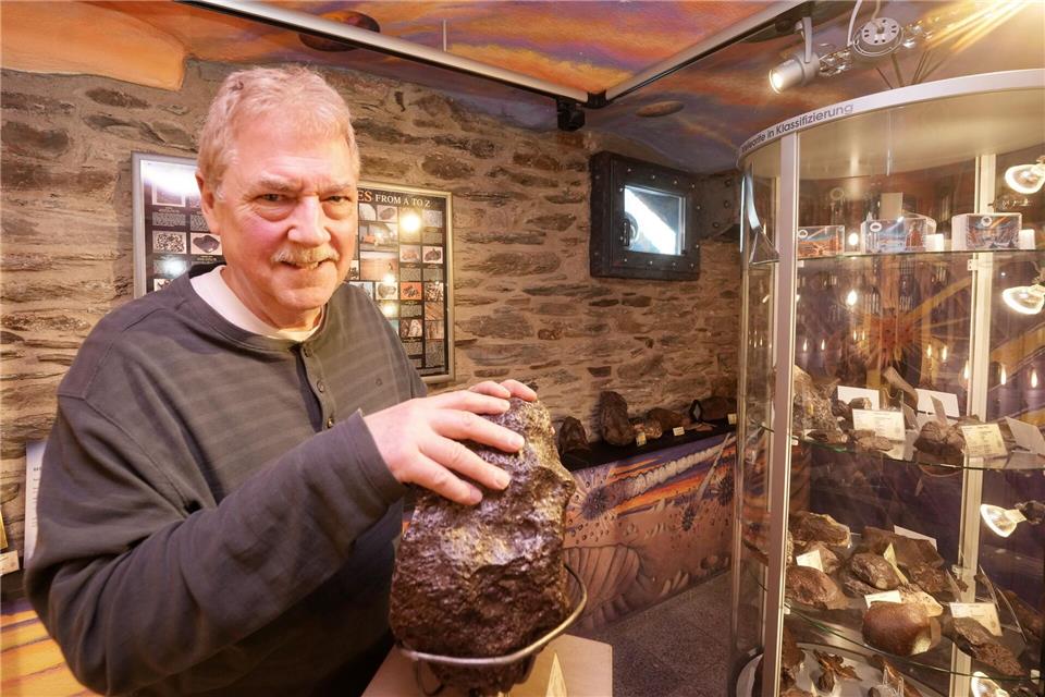Im Jahr 2011 hat Stephan Decker sein Meteoriten-Museum eröffnet. Thomas Frey/dpa