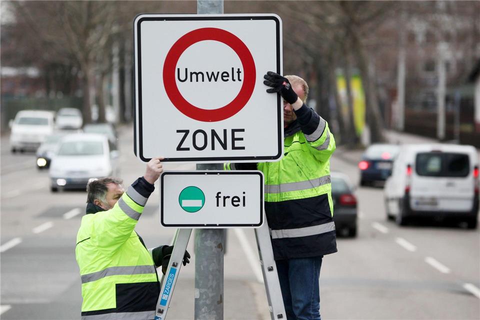 Im Jahr 2013 wurde die Umweltzone im Mainzer Stadtgebiet eingeführt. (Archivbild)Fredrik von Erichsen/dpa