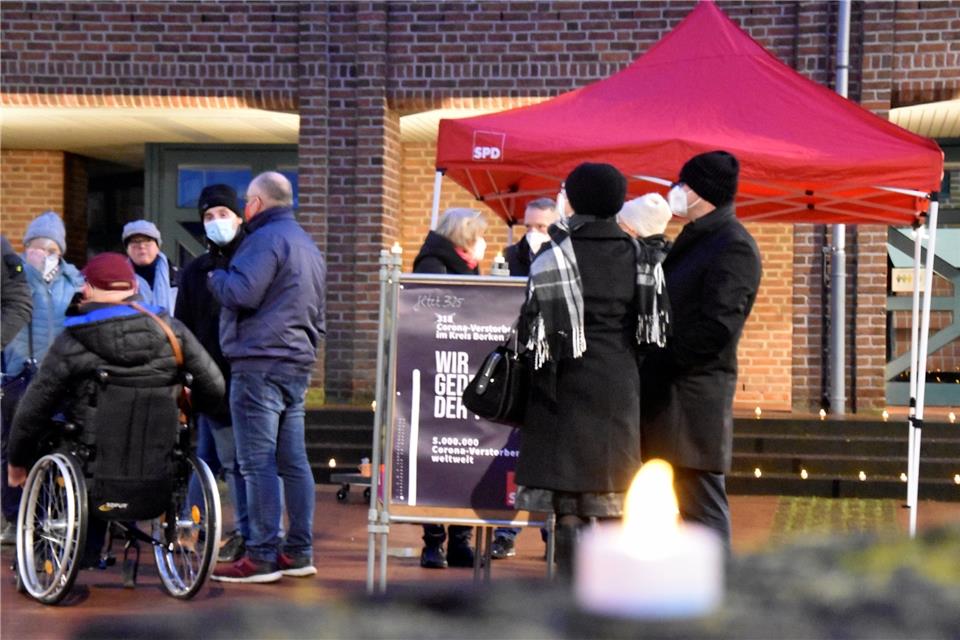 Im Januar hat es am Rathaus die erste Aktion „Impfen statt Schimpfen“ des SPD-Ortsvereins gegeben.