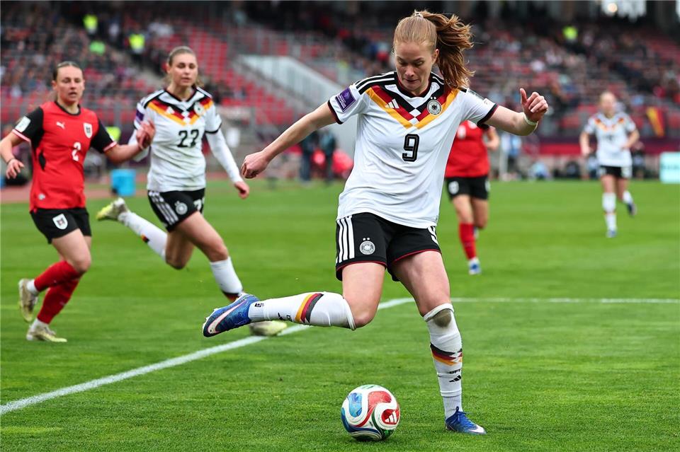 Im Mittelfeld gesetzt: Sjoeke Nüsken.Daniel Karmann/dpa