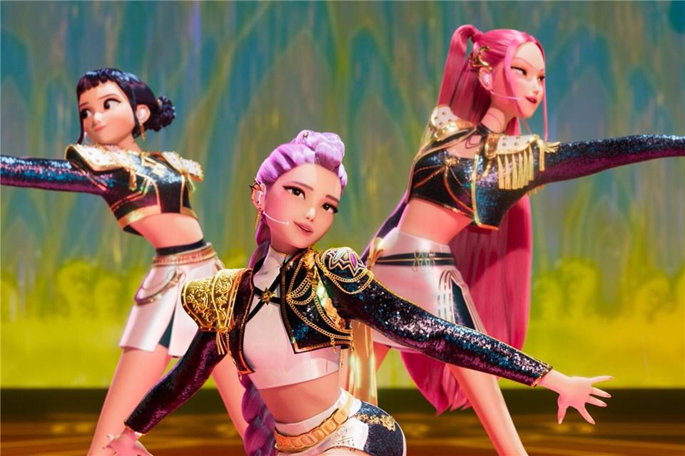 Im Netflix-Hit „KPop Demon Hunters“ geht es um die Girl-Band Huntrix. (Foto Handout)-/Netflix/dpa