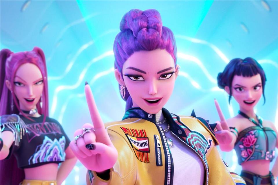 Im Netflix-Hit „KPop Demon Hunters“ geht es um die Girl-Band Huntrix.-/©2025 Netflix/dpa