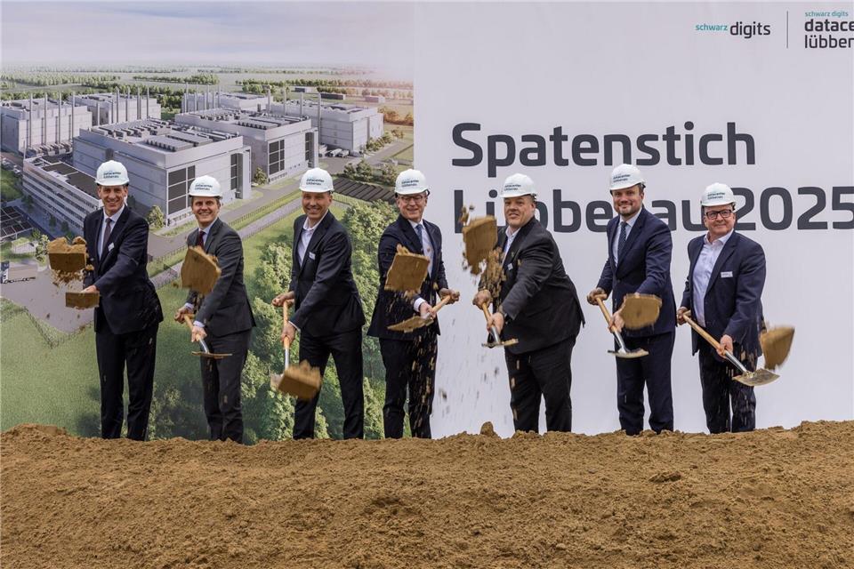 Im November war der Spatenstich für das Schwarz-Digits-Rechenzentrum. (Archiv)Frank Hammerschmidt/dpa