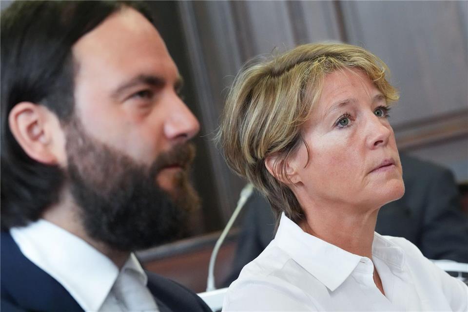 Im Prozess gegen Christina Block fällt der nächste Verhandlungstermin wegen eines Krankheitsfalls aus. (Archivbild) Marcus Brandt/Pool dpa/dpa