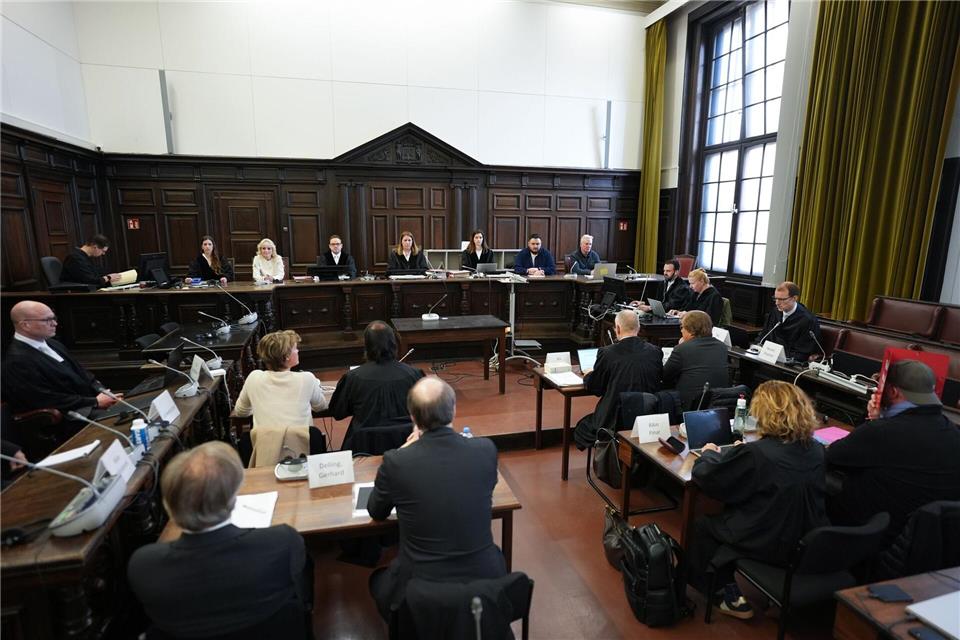 Im Prozess um die Entführung der Block-Kinder gibt es neben Christina Block sechs weitere Angeklagte. Marcus Brandt/Pool dpa/dpa