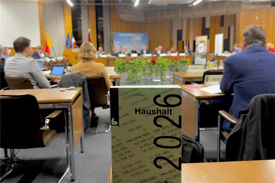 Im Rahmen des letzten Kreistags des Jahres fand auch die Haushaltseinbringung für das kommende Jahr statt.