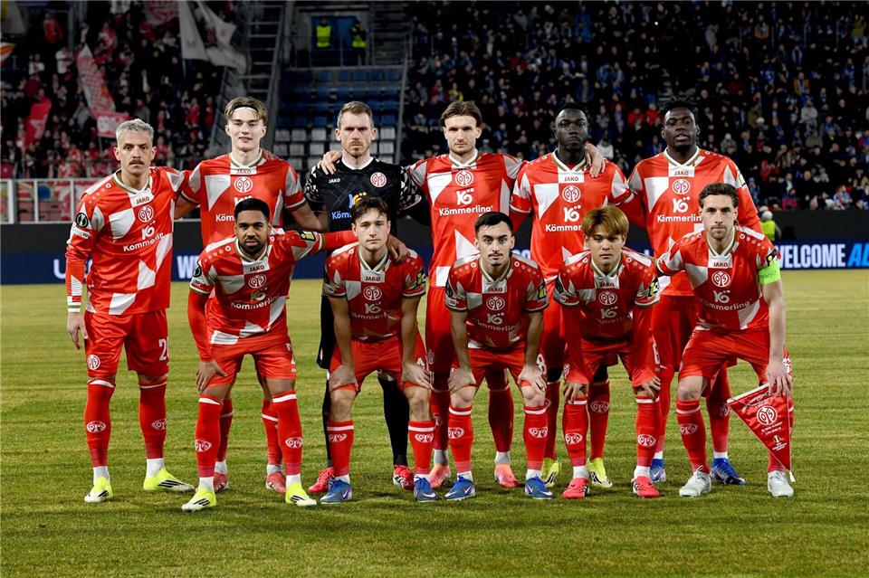 Im Rückspiel gegen Olmütz will Mainz den Einzug ins Conference-League-Viertelfinale perfekt machen. (Archivbild)Peøina Ludìk/CTK/dpa