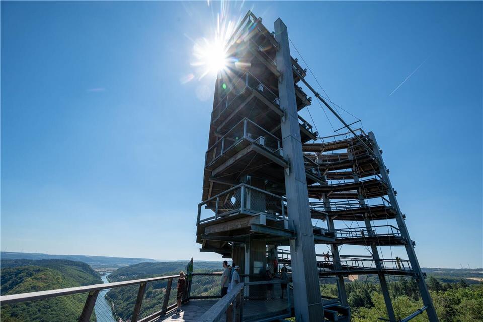 Im Saarland wurde erneut eine Höchsttemperatur gemessen. (Archivbild)Harald Tittel/dpa