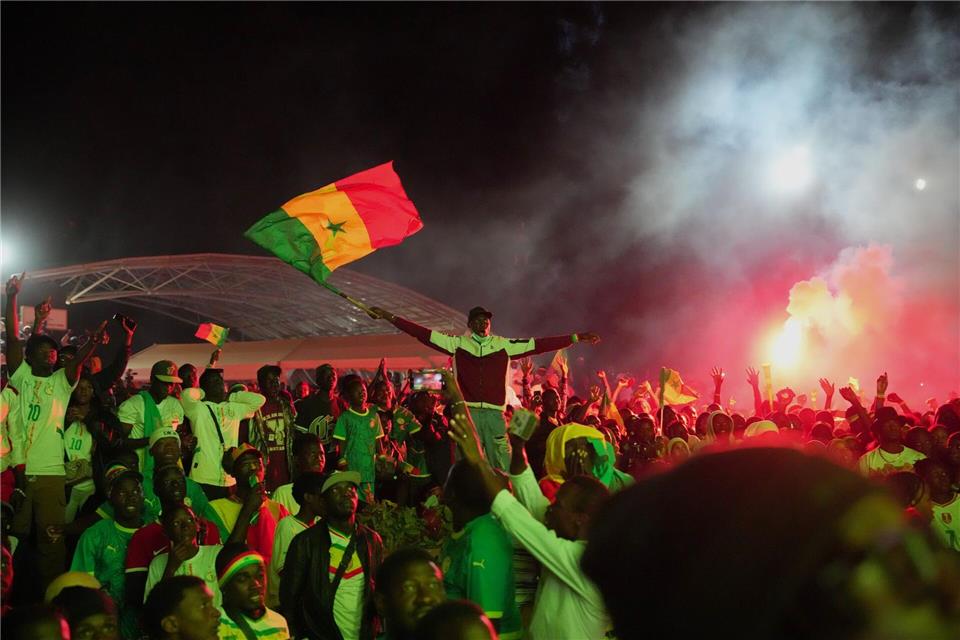 Im Senegal wurde nach dem Sieg ausgelassen gefeiert.Misper Apawu/AP/dpa