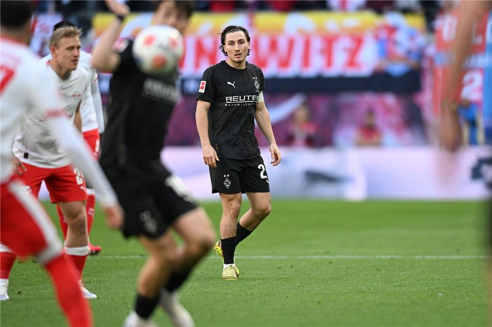 Im Spiel bei RB Leipzig gab es Protest gegen Gladbach-Kapitän Rocco Reitz. (Archivbild) David Hammersen/dpa