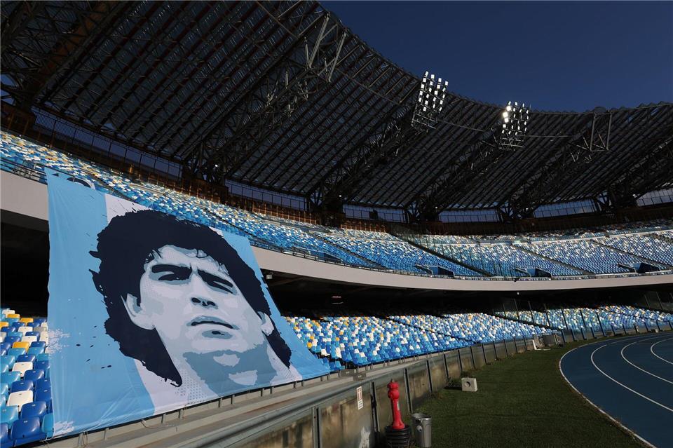 Im Stadio Diego Armando Maradona sind am Dienstagabend keine Eintracht-Fans zugelassen. (Archivbild)Alessandro Garofalo/LaPresse via ZUMA Press/dpa