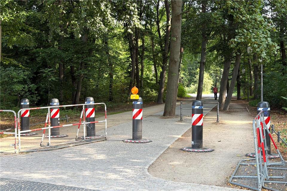 Im Tiergarten in der Mitte Berlins wurden die Sicherheitsvorkehrungen erhöht.   Sven Kaeuler/dpa