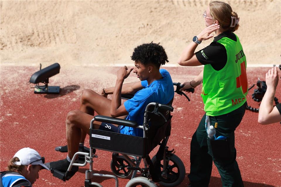 Im Verletzungspech:  Mattia Furlani. Morgan Harlow/AP/dpa