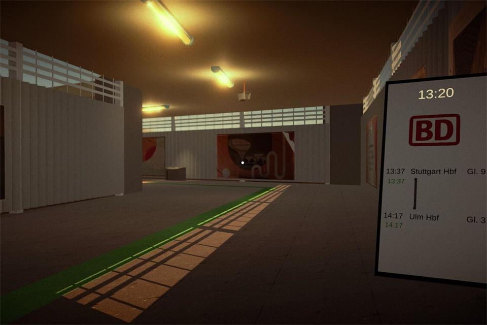 Im Videospiel wird der Tunnel als langer dunkler Gang dargestellt.Hanging Gardens Interactive/dpa